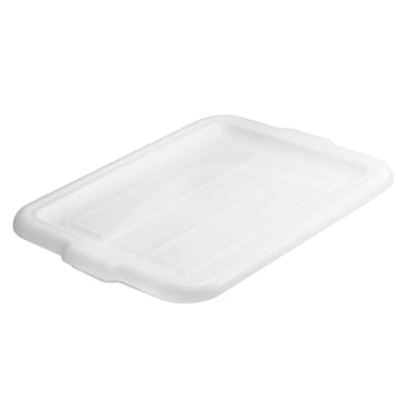 TableCraft 1531N White 21.75" x 16" Tote Box Cover