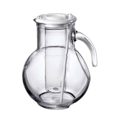 Bormioli Rocco 4923Q140 Kufra 72 Oz. Pitcher with Ice Chamber - 6 / CS
