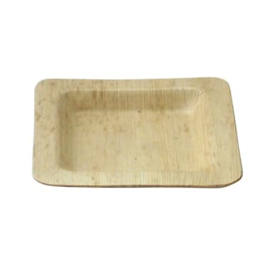 PackNWood 210BBOUA15 Square 5.9" Bamboo Leaf Plate