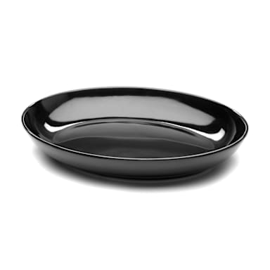 Elite Global Solutions M1513OV-B Classic 3.25 Qts. Black Oval Platter