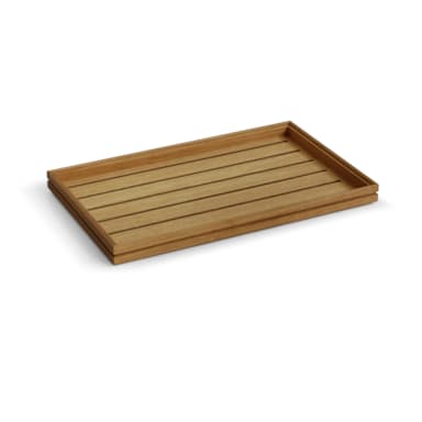 Craster BU_FR001 Oak 20.8 x 12.7 x 1.5" Flow Rustic Tray