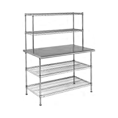 Eagle® T3060EW-2 AdjusTable® S/S 2-Tier Work Table