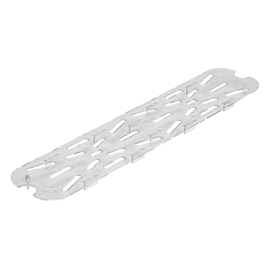 Cambro 20LPCWD135 Camwear Clear Drain Shelf f/ Half Size Long Food Pan
