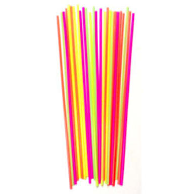 Cell-O-Core TGU14 Asst Neon Unwrapped Giant 14" Straw - 1200 / CS
