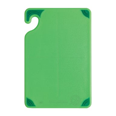 San Jamar CBG6938GN Saf-T-Grip® 6 x 9" Green Cutting Board