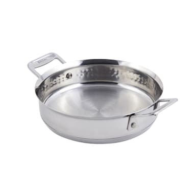 Bon Chef 60022HF Cucina 1 Qt. 24 Oz. Hammered Casserole with Lid