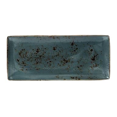 Steelite 11300552 Performance Craft Blue Rectangle Platter - 6 / CS