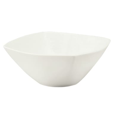 Schonwald 9323278 Event 78 Ounce Porcelain White Square Bowl - 6 / CS