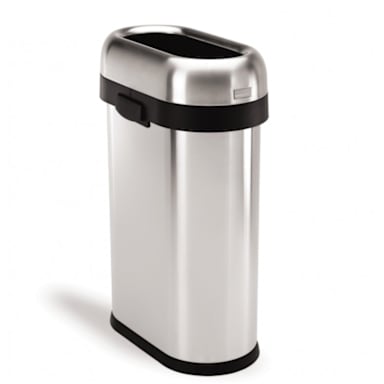 simplehuman® CW1467 50L Open Slim Trash Can
