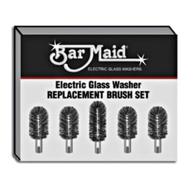 Bar Maid BRS-1722 5 Piece Replacement Glass Washer Brush Set