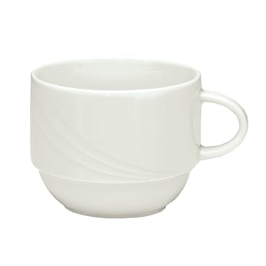 Schonwald 9185125 Donna 8.5 Ounce White Stacking Cup