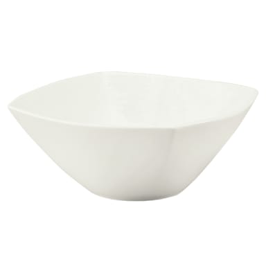 Schonwald 9323285 Event 149 Ounce Porcelain White Square Bowl - 1 / CS