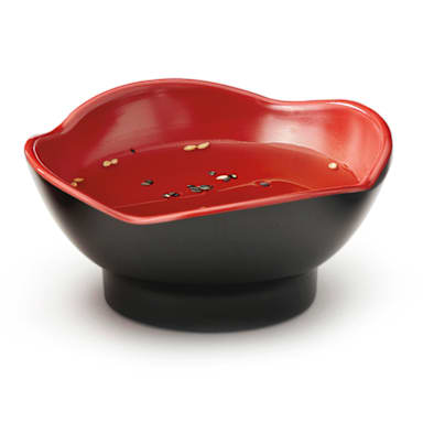 G.E.T. B-129-F Fuji Red / Black 3 Ounce Sauce Dish - Dozen