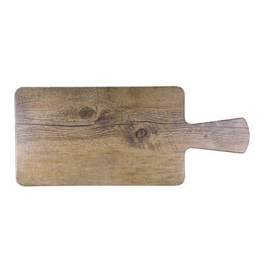 EGS M127RC-DW Fo Bwa Melamine 12" x 7" Faux Driftwood Serving Board