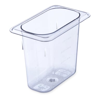 Carlisle 3068807 StorPlus Clear PC 1/9 Size x 6" D Food Pan
