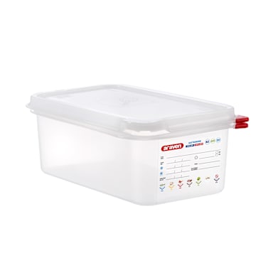 Araven 3027 Transparent 1/4 Size 2.9 Qt. Food Storage Box