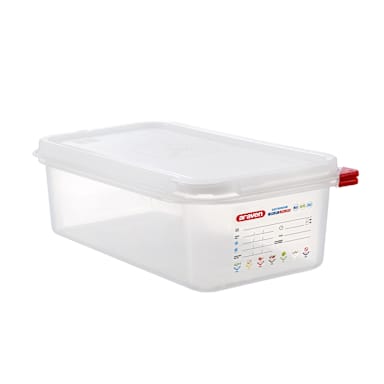 Araven 3030 Transparent 1/3 Size 4.2 Qt. Food Storage Box