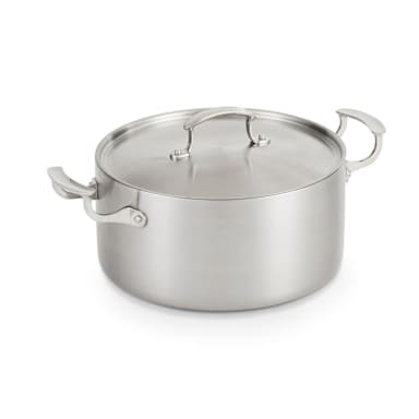 Vollrath 49441 Miramar Stainless Steel 7 Quart Casserole With Cover