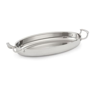 Vollrath 49442 Miramar® Stainless Steel 3-3/4 Quart Oval Au Gratin