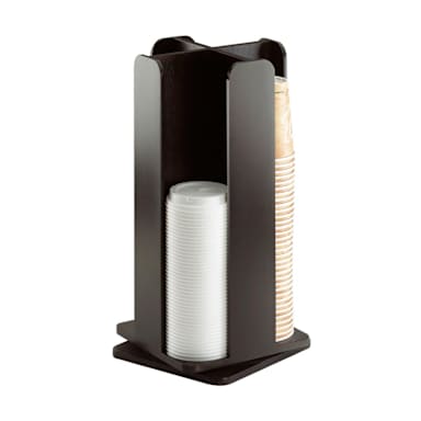 Cal-Mil 378-96 Midnight Bamboo Revolving Cup/Lid Dispenser