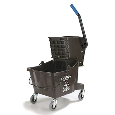Carlisle 3690869 Brown 26 Qt. Mop / Wringer Combo Bucket