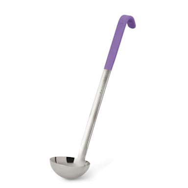 Vollrath® 4980480 Purple Handled 4 Ounce Stainless Steel Ladle