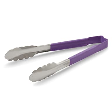 Vollrath 4780980 Kool-Touch® Purple Handled 9.5" Utility Tong