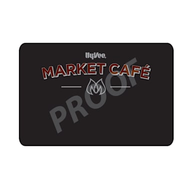 Black Pin Back 3" x 2" Market Cafe Name Badge