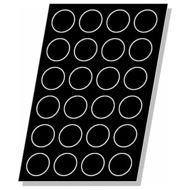 Matfer Bourgeat 336019 Flexipan® 2-3/4" 24 Cup Muffin Mold