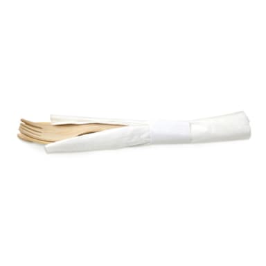 FOH FST001NAW28 Servewise 6.25" Wood Cutlery Set