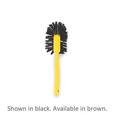 Rubbermaid FG632000 Brown Plastic Handle 17" Toilet Brush