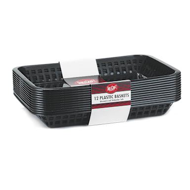 TableCraft C1079BK Mas Grande Black 11.75 x 8.5 x 1.5 Basket
