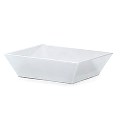 G.E.T. ML-281-W Siciliano White Melamine 2.3 Qt. Square Bowl