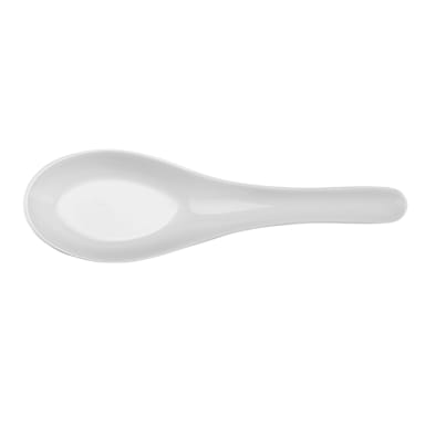 Elite Global Solutions 151-RT-W Zen White 5-5/8" Wonton Spoon - 6 / CS