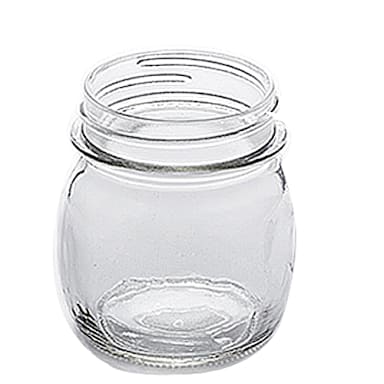 American Metalcraft MJ85 Glass 8.5 Oz. Mason Jar
