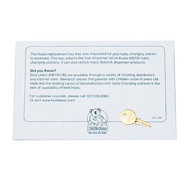 Koala Kare 492-KIT Replacement Key Kit for KB200 / KB134-SSLD