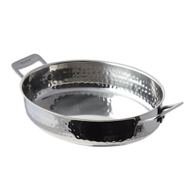 Bon Chef 60019HF Hammered 48 Oz. Au Gratin Oval Cucina