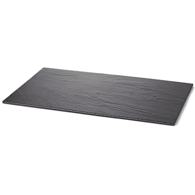 TableCraft MG1 Frostone Collection Black Melamine Display Tray