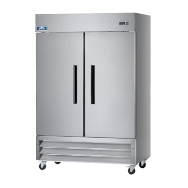 Arctic Air AF49 S/S Exterior 49 Cu Ft 2 Solid Door Reach-In Freezer