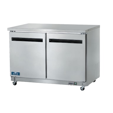 Arctic Air AUC48R S/S 12 Cu Ft Under-Counter Work Top Refrigerator
