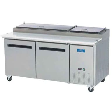 Arctic Air APP71R Two Door 9 Pan 21 Cu Ft Pizza Prep Table