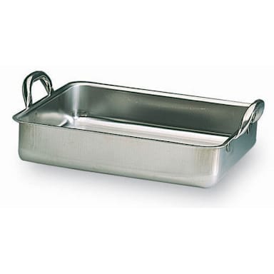 Matfer Bourgeat 713550 Stainless Steel 15-7/8 Qt. Roast Pan