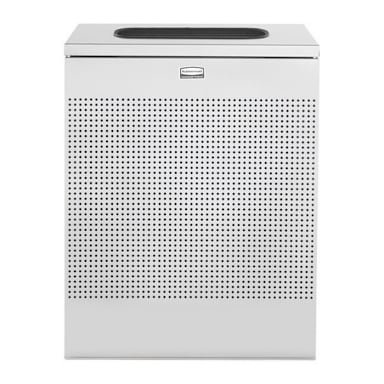 Rubbermaid FGSR18EPLSM Silhouette Silver 22.5 Gallon Indoor Receptacle