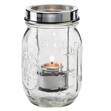 Hollowick 1610C Clear Firefly Jar with Tealight Cradle