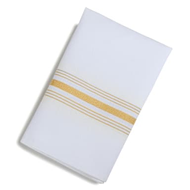 Marko 53771822NH008 Gold SoftWeave Bistro Stripe 18 x 22 Napkin- Dozen