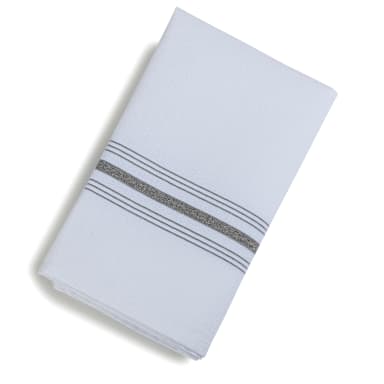 Marko 53771822NH512 Gray SoftWeave Bistro Stripe 18 x 22 Napkin- Dozen