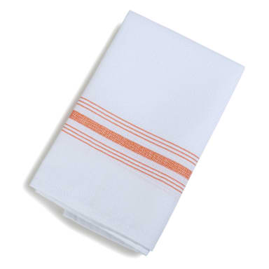 Marko 53771822NH414 Orange SoftWeave Bistro Stripe Napkin - Dozen