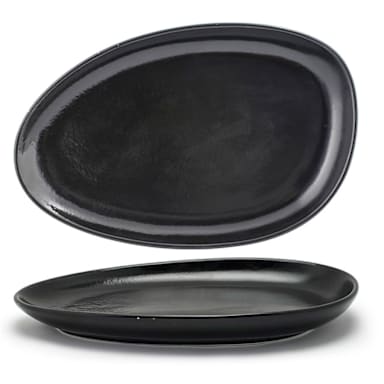 FOH SPT056BKP20 Kiln Pepper 14" Oval Platter - 2 / CS