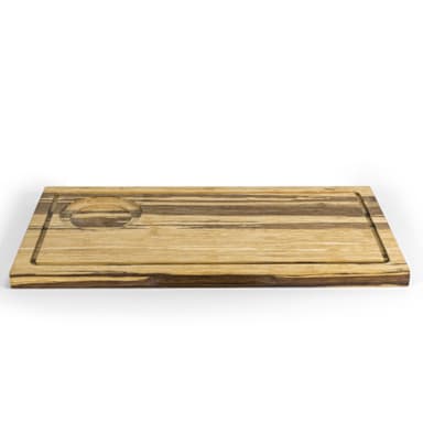 FOH SPT051MUB21 Reversible 13" x 7" Bamboo Board - 4 / CS