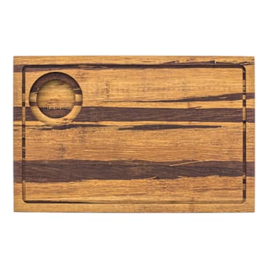 FOH SPT052MUB21 Reversible 14" x 9" Bamboo Board - 4 / CS